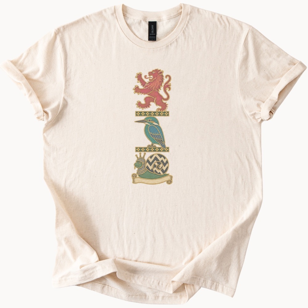 Majestic Lion and Snail Graphic Tee